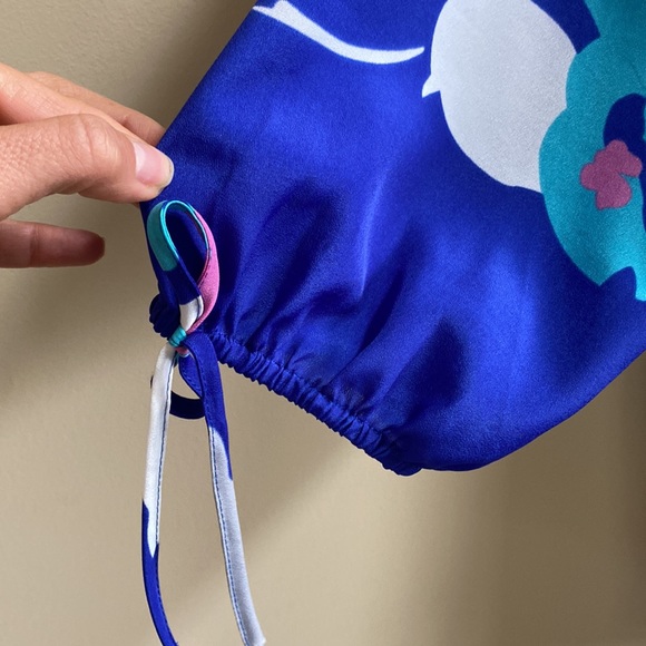 Anthropologie 🔥 Yumi Kim Blue Floral Shirt Tip Sz S - Picture 7 of 8